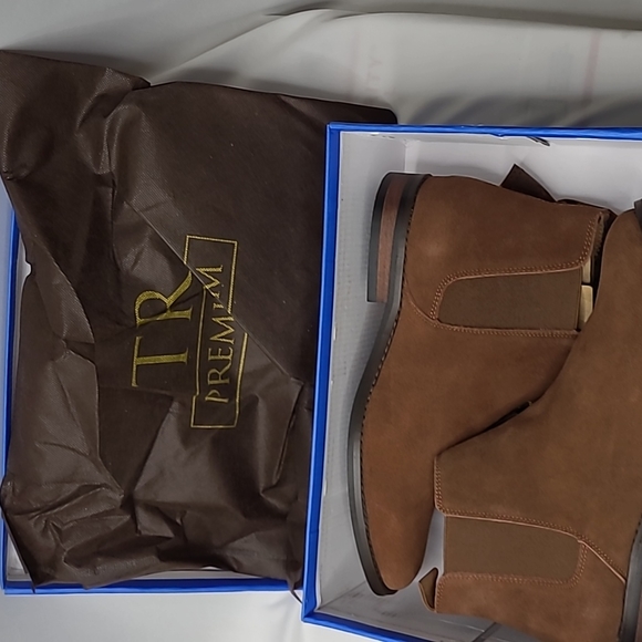 TR Premium Roberto Brown Suede Leather Casual Boots Size 8.5 NIB - Picture 10 of 10
